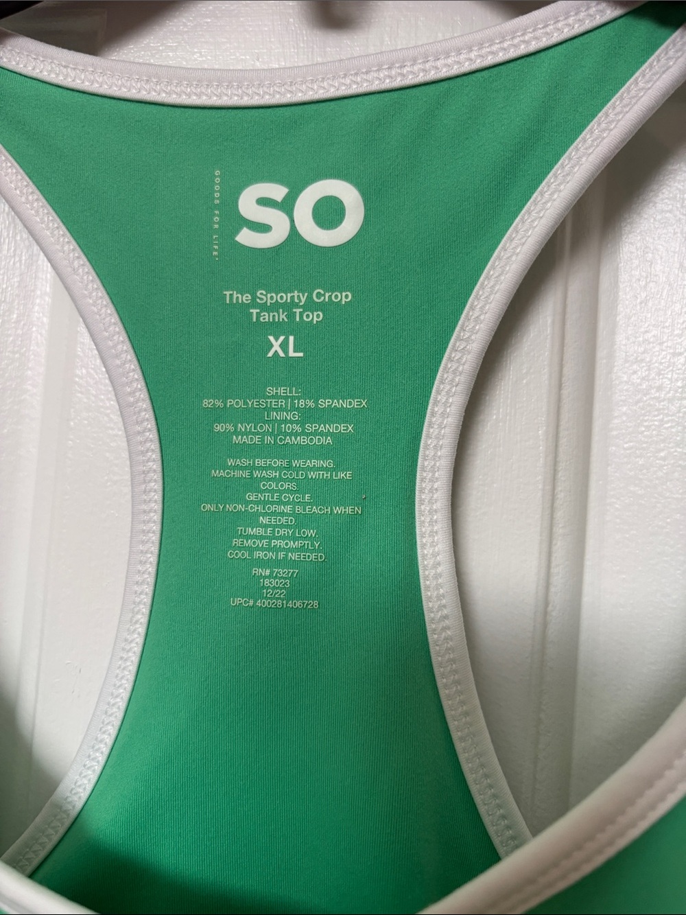 SO sporty crop tank top - Picture 2 of 6
